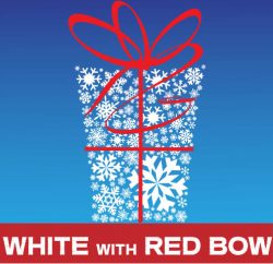 Large White and Red Christmas Presents Sticker Clings