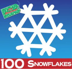 100 Snowflake Shop Front Window Stickers Clings