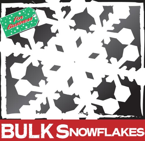 500 Snowflake Window Stickers Clings at 50mm - Image 3