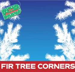 Shop Window Corners - Christmas Tree Large Christmas Decorations