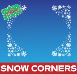 Window Corners - Snowflakes Set of 4 Medium