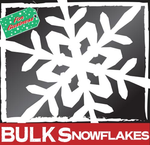 500 Snowflake Window Stickers Clings at 50mm - Image 3