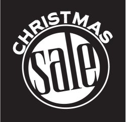 Christmas Sale Window Cling Sticker x2 150mm x 150mm