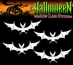 x15 NEW Halloween Bats  Window Clings