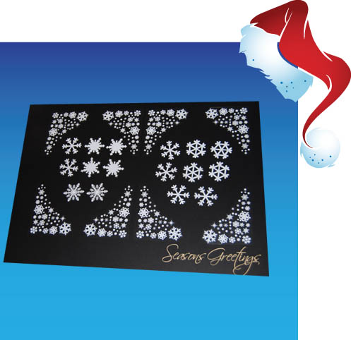 White Snowflake Window Corner Decorations x8 - Image 2
