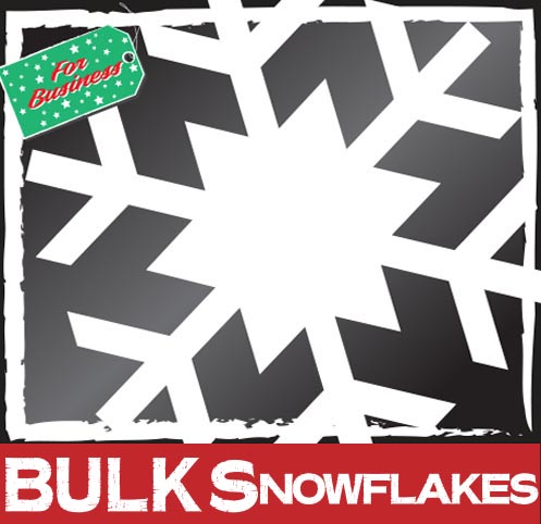 100 Snowflakes Window Stickers Clingsat 50mm - Image 3