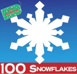 100 Large Snowflake Window Stickers Clings
