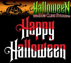 Halloween Easy Peel Window Clings  BLOOD RED LARGE