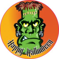 Frankenstein Halloween Stickers